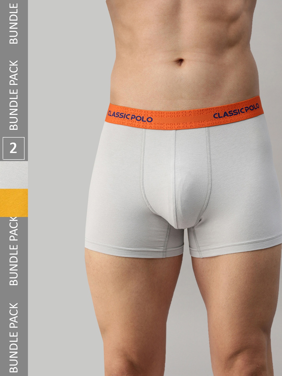 

Classic Polo Men Pack Of 2 Modal Trunks, Yellow