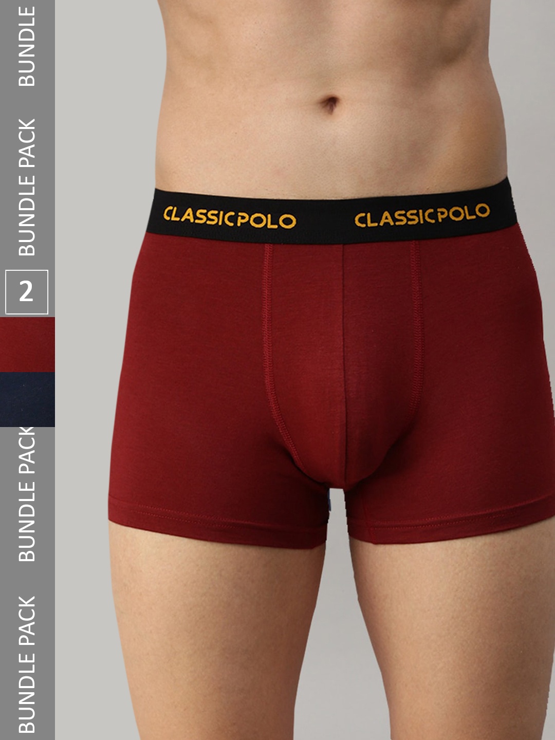 

Classic Polo Men Pack Of 2 Modal Trunks, Red