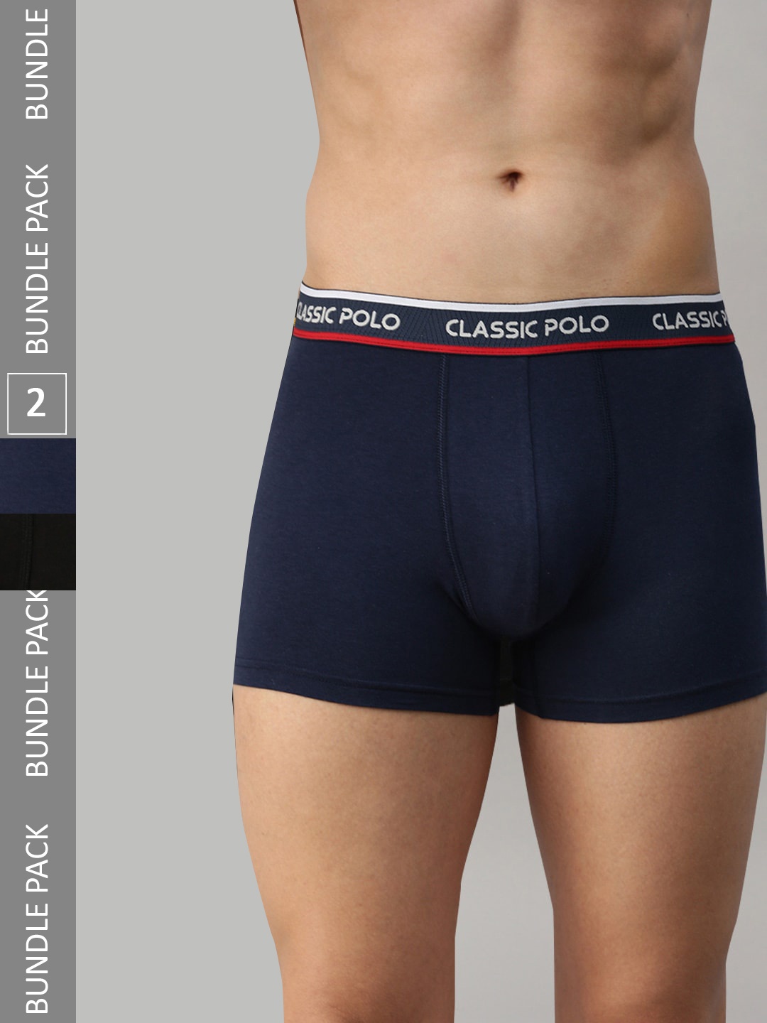 

Classic Polo Men Pack Of 2 Modal Trunks, Black