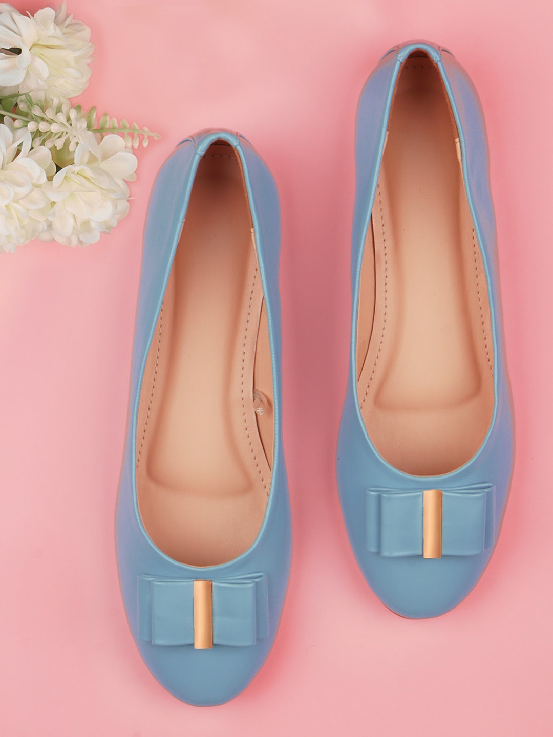 

Anna Claire Bow Embellished Ballerinas, Blue