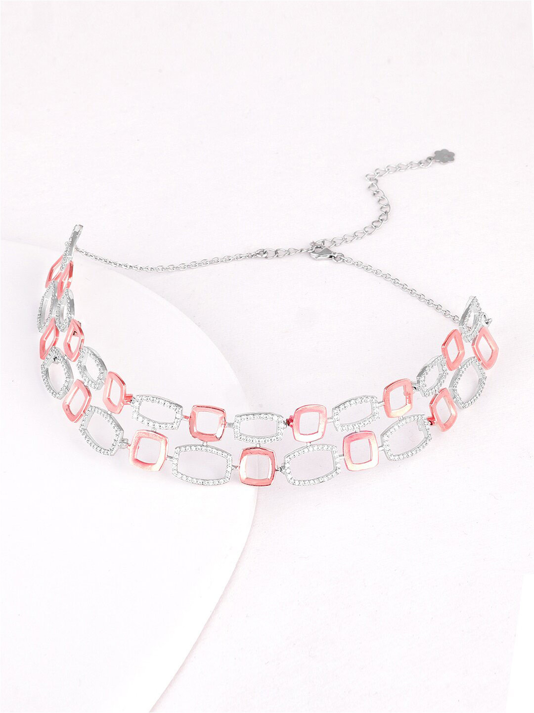 

GIVA Rhodium-Plated Sterling Silver Necklace, Rose gold