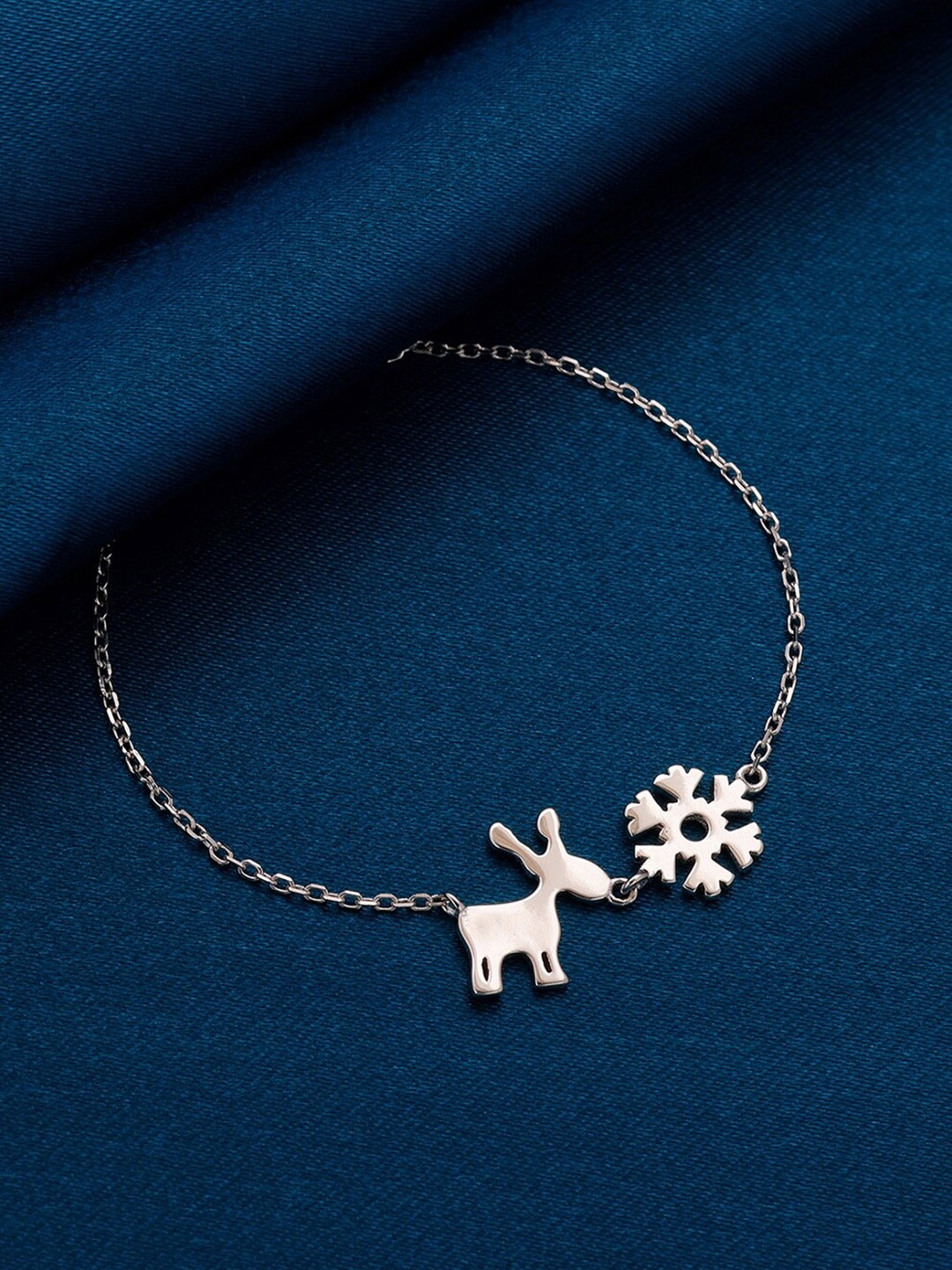 

GIVA Rhodium-Plated 925 Sterling Silver Christmas Longing Link Bracelet