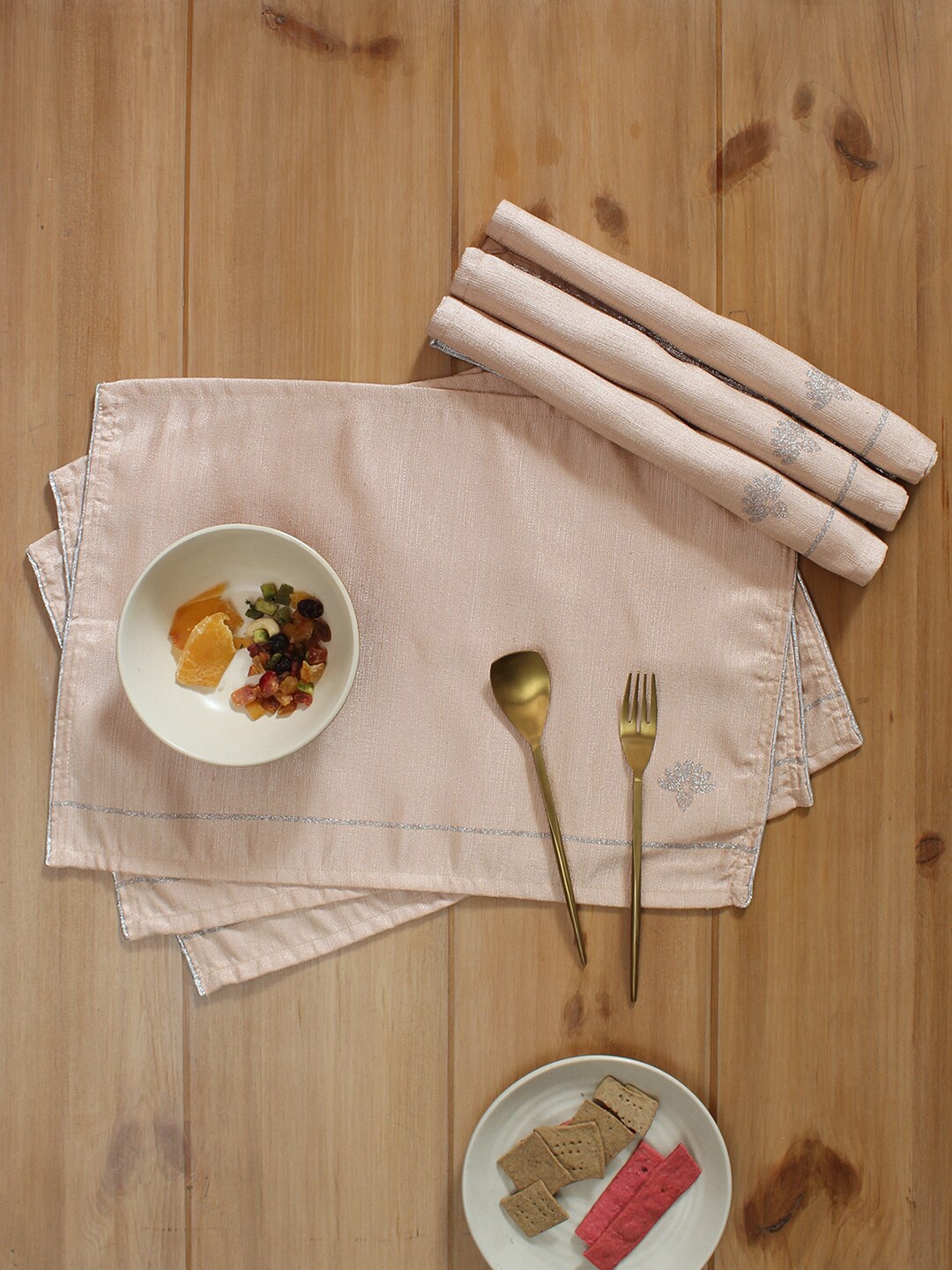 

House This Pankaj Beige 6-Pieces Table Placemats