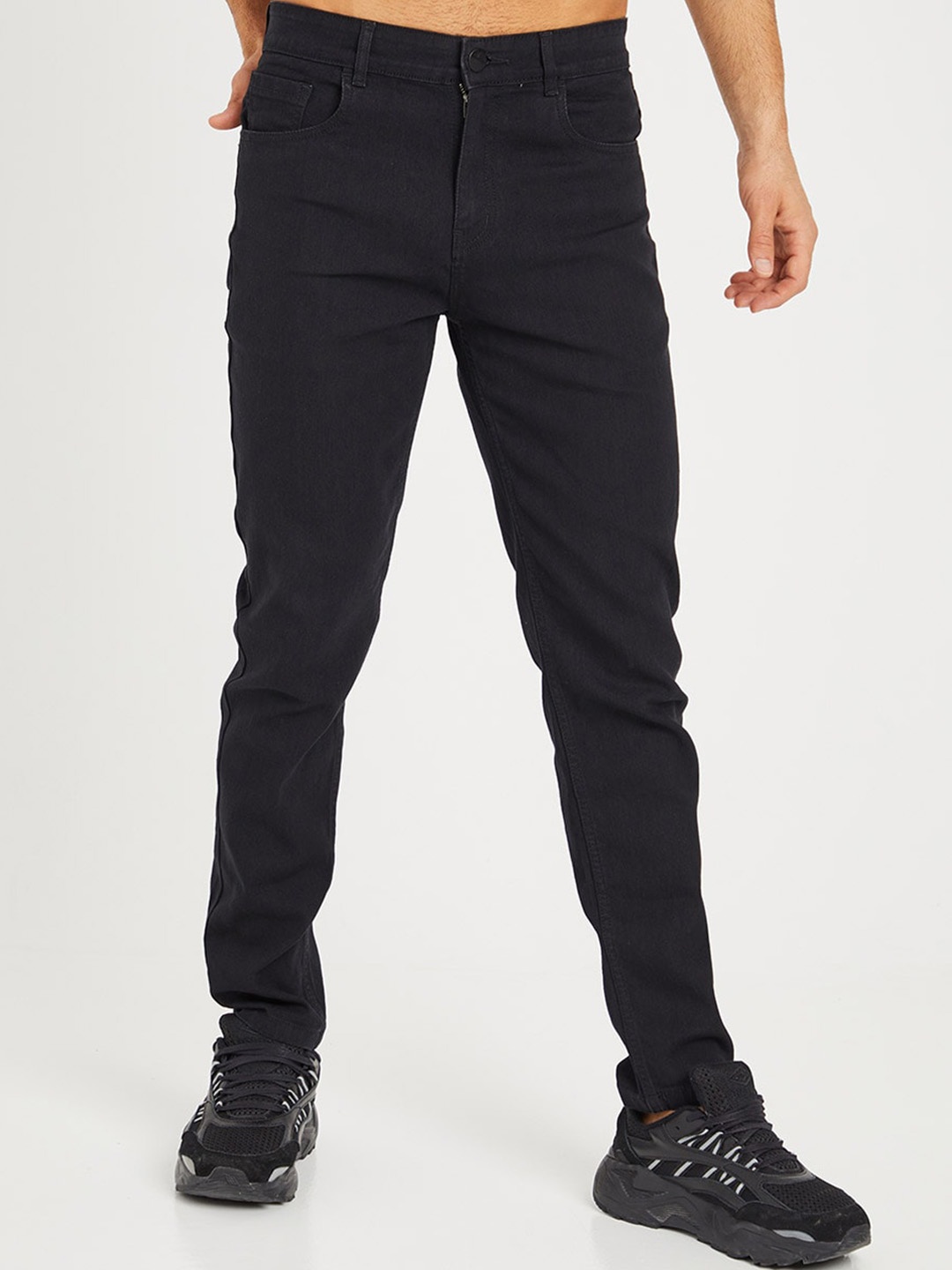 

Styli Men Skinny Fit Stretchable Cotton Denim Jeans, Black