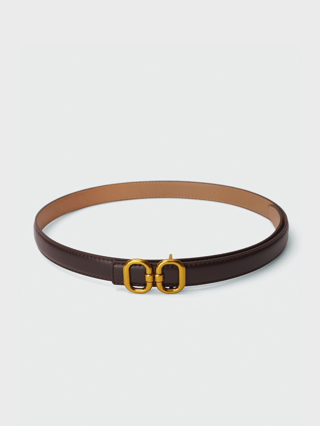 

20Dresses Women Brown PU Slim Belt