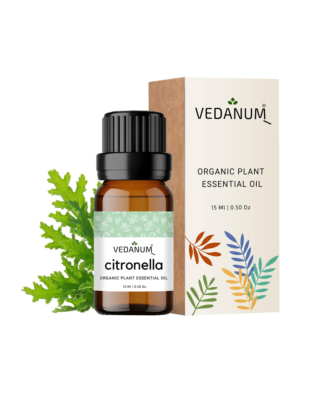 

VEDANUM Citronella Essential Oil - 15ml, Brown