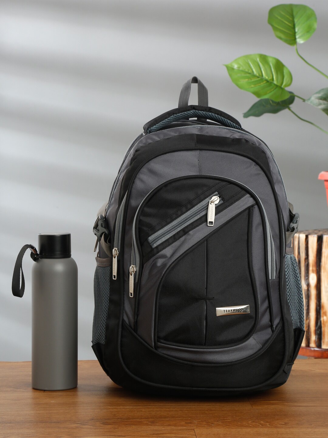 

Teakwood Leathers Water Resistant Laptop Backpack, Black