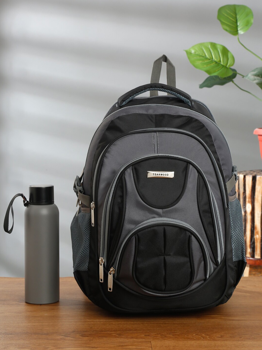 

Teakwood Leathers Water Resistant Laptop Backpack, Black