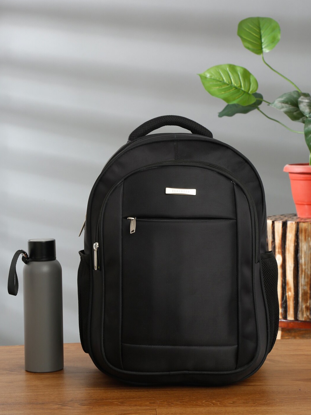 

Teakwood Leathers Water Resistant Laptop Backpack, Black