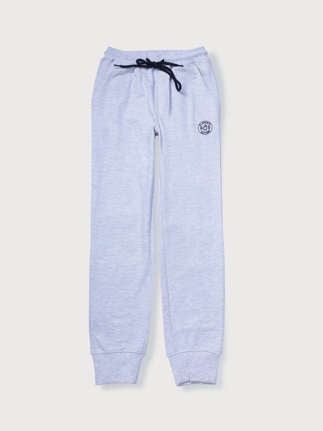 

Gini and Jony Boys Mid-Rise Cotton Joggers, Grey