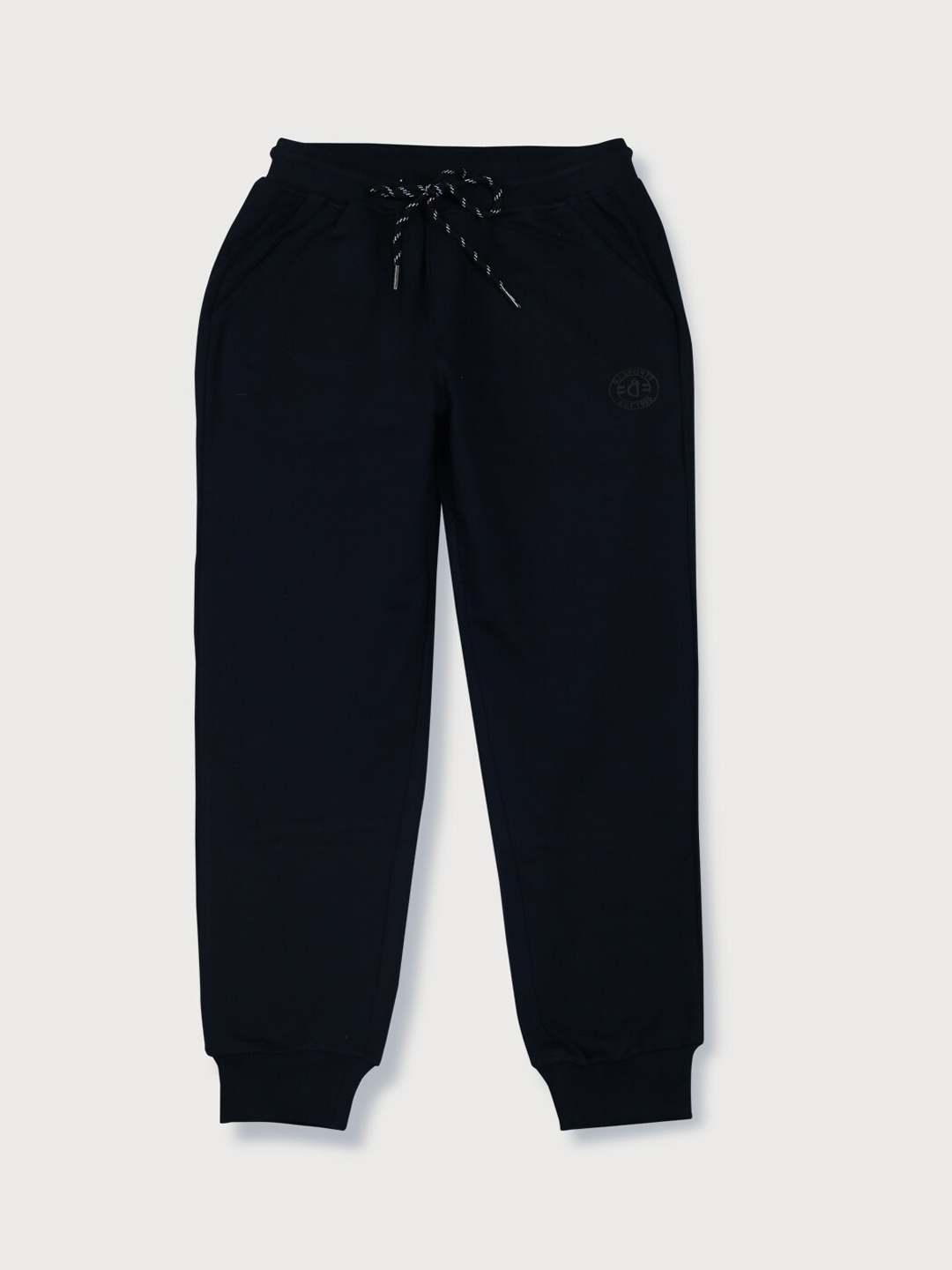 

Gini and Jony Boys Mid-Rise Cotton Joggers, Navy blue