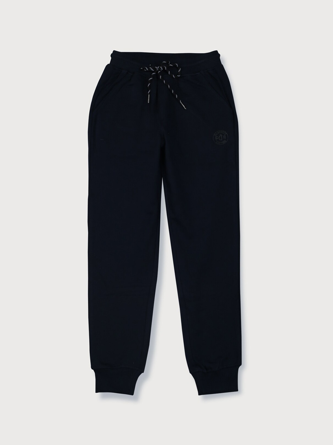 

Gini and Jony Boys Mid-Rise Cotton Joggers, Navy blue