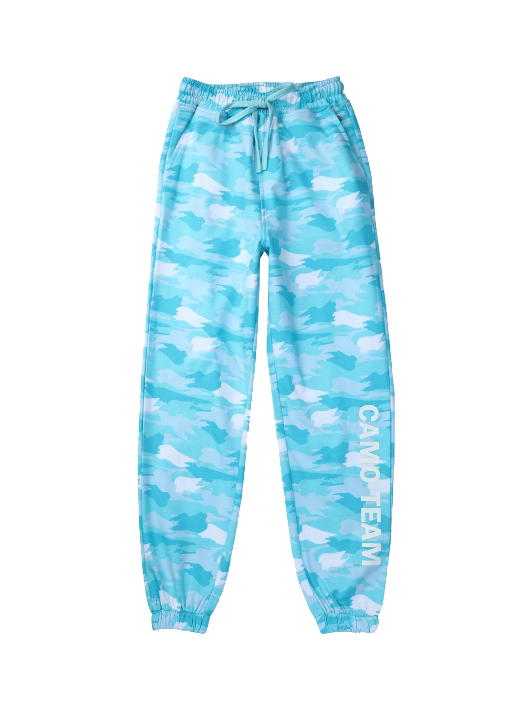 

Gini and Jony Girls Abstract Printed Cotton Joggers, Blue