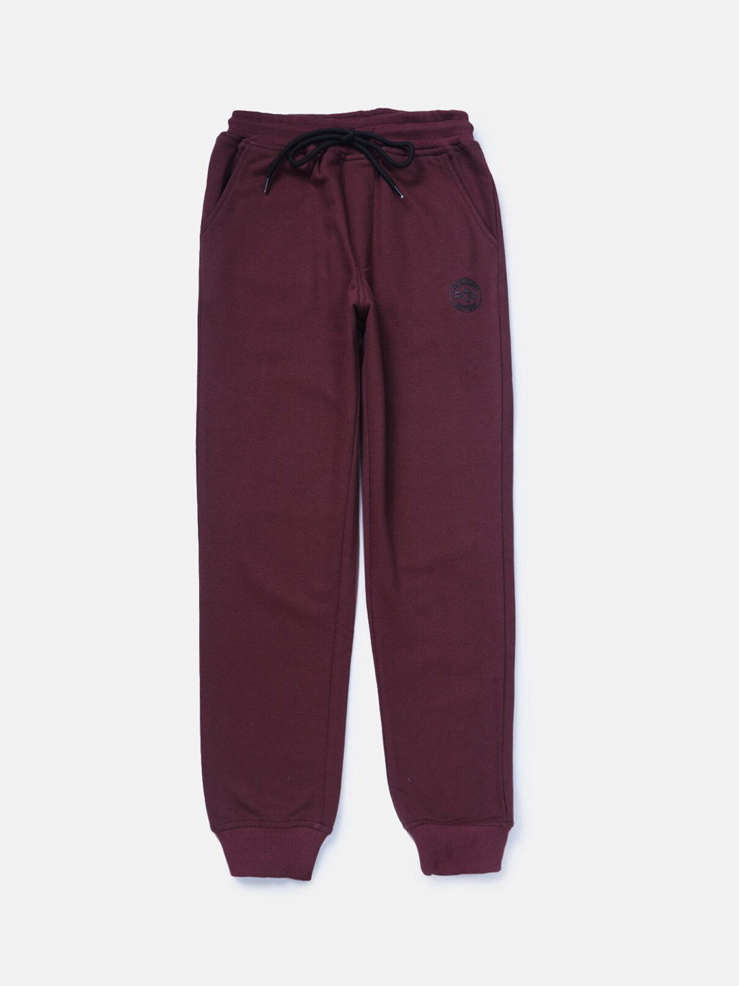 

Gini and Jony Boys Mid-Rise Cotton Joggers, Maroon