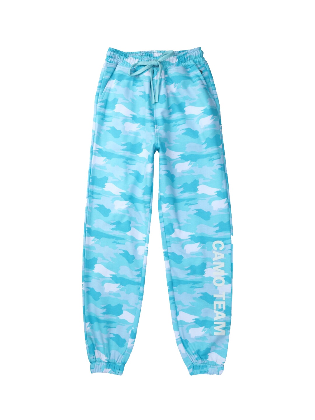 

Gini and Jony Girls Abstract Printed Cotton Joggers, Blue