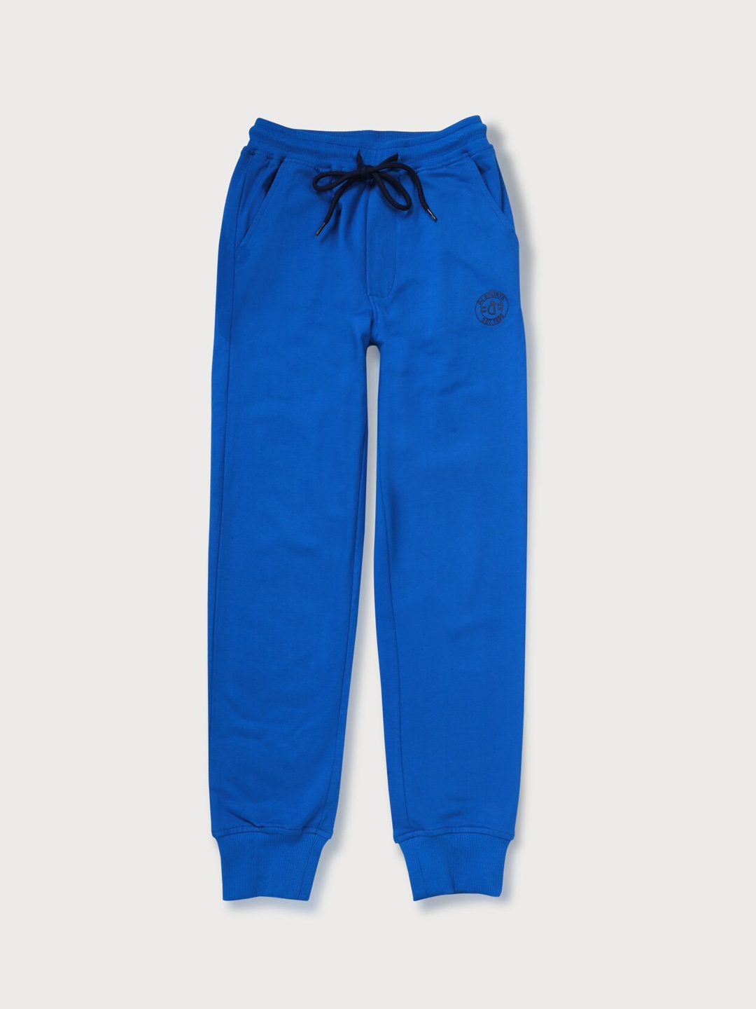 

Gini and Jony Boys Mid Rise Cotton Joggers, Blue