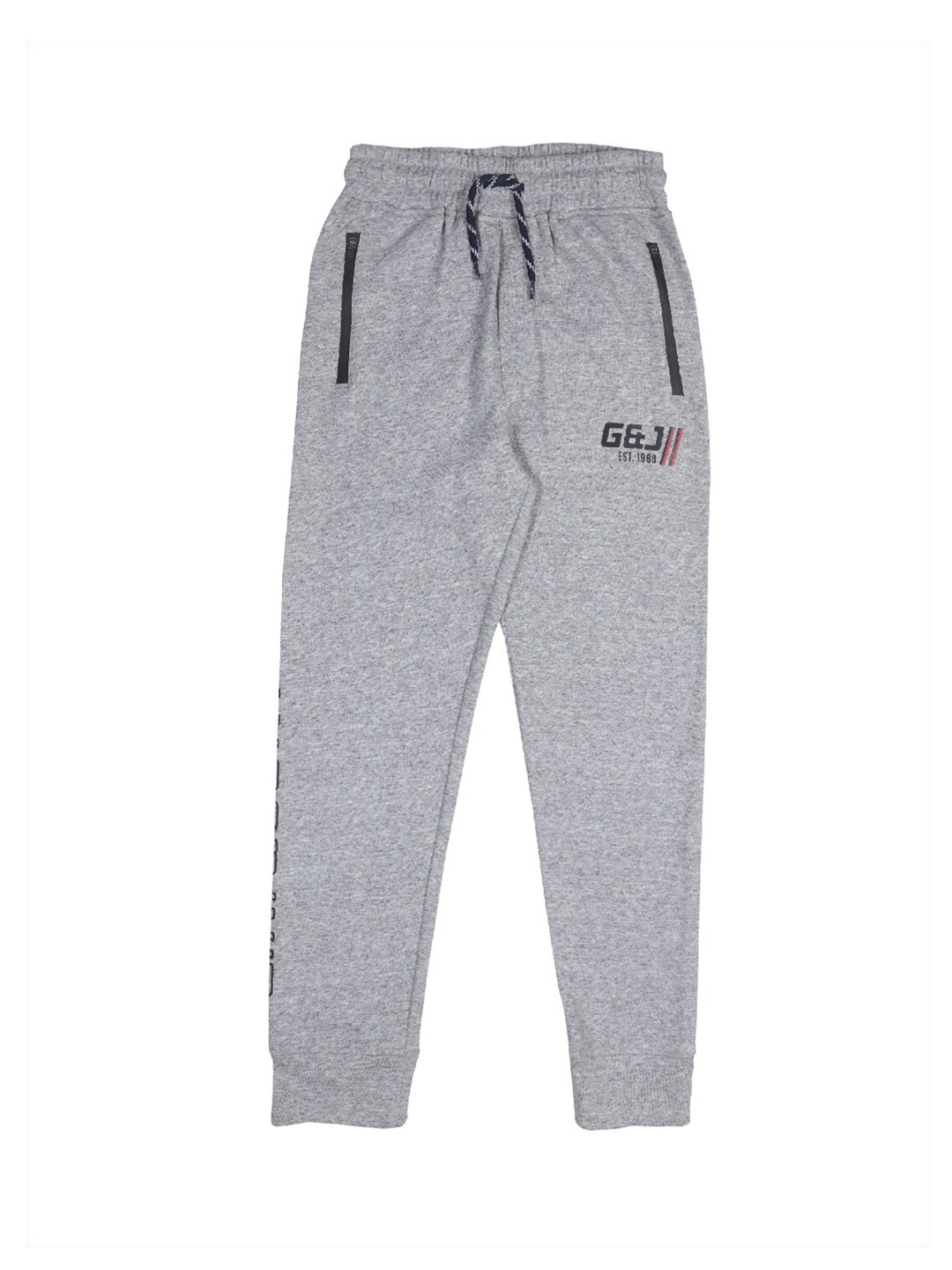

Gini and Jony Boys Typography Printed Regular Fit Cotton Joggers, Grey