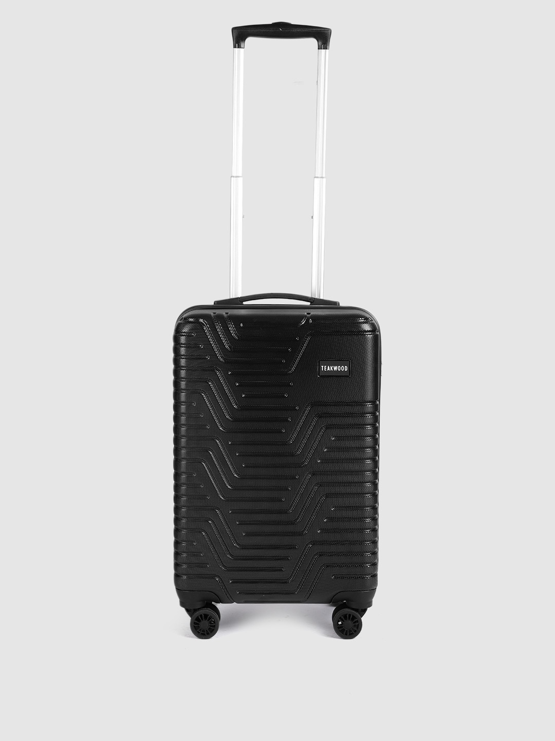 

Teakwood Leathers Textured Hard Cabin Trolley Bag 55 CM, Black
