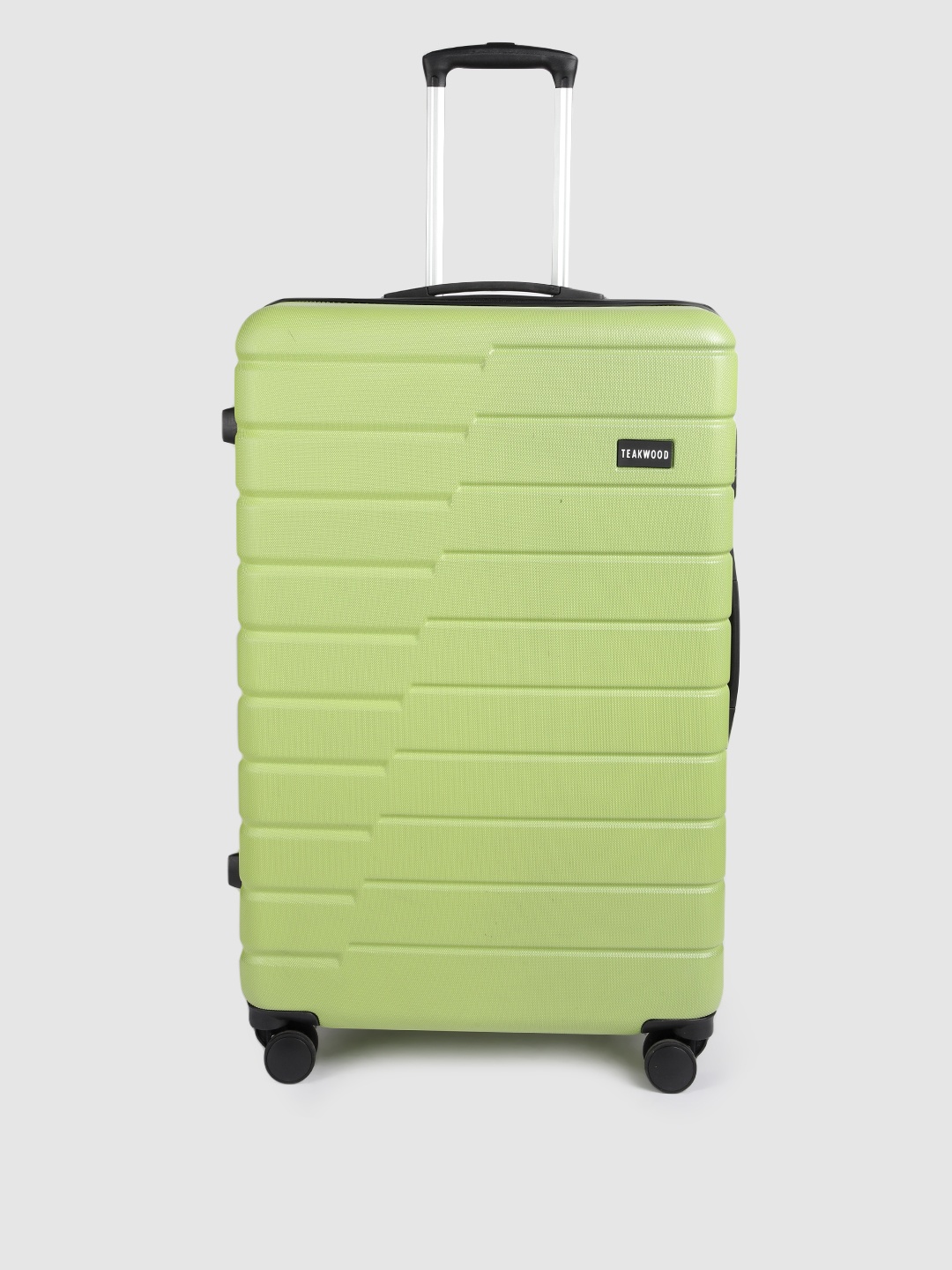 

Teakwood Leathers Textured Hard Large Trolley Bag 75 CM, Lime green