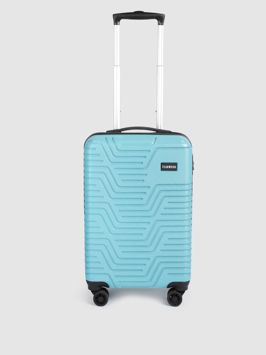 

Teakwood Leathers Textured Hard Cabin Trolley Bag 55 CM, Blue