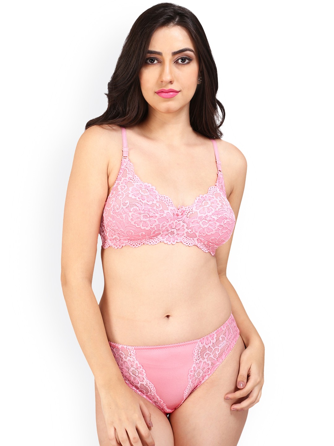 

Bralux Women Pink Lingerie Set
