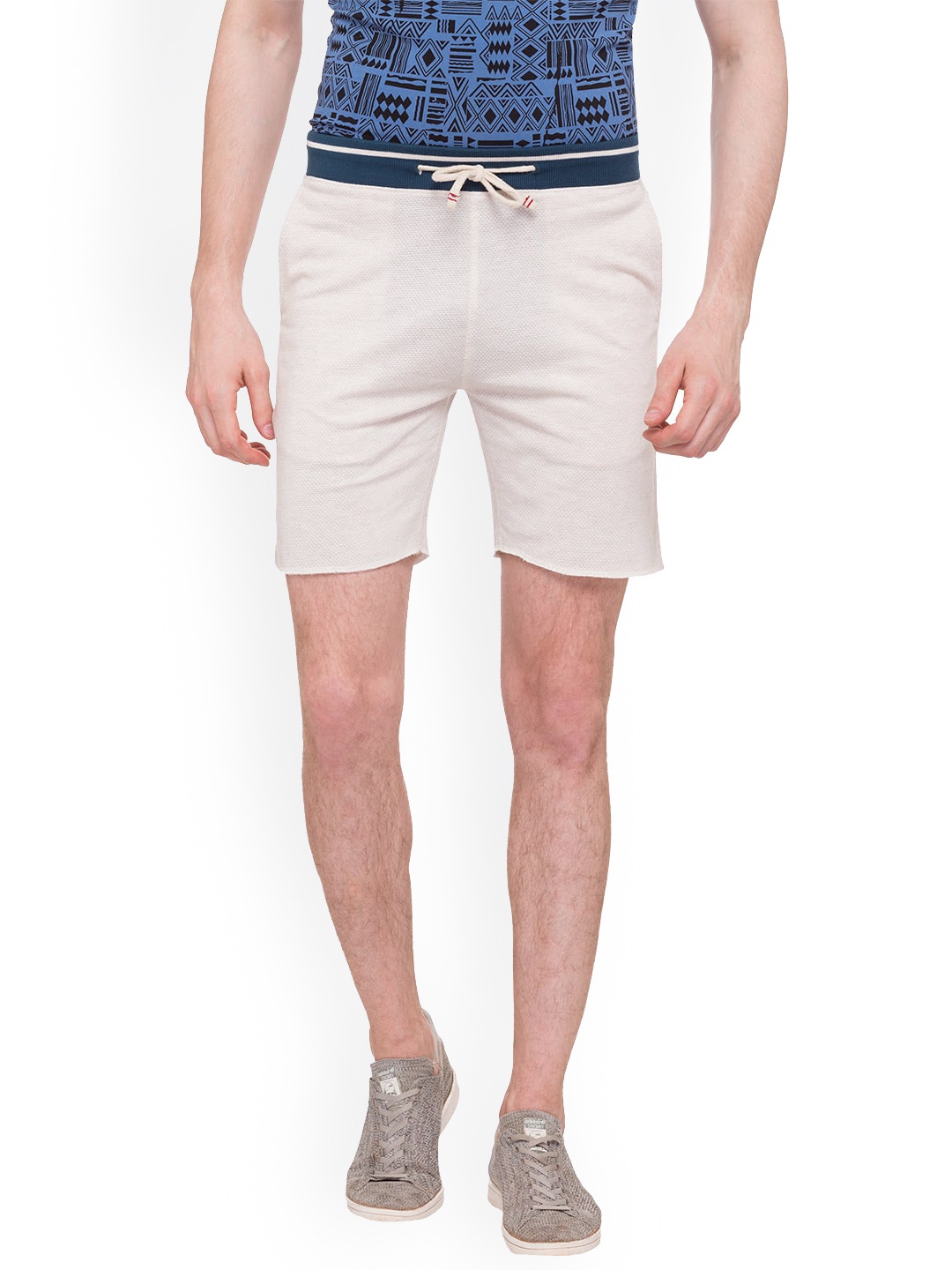 

Status Quo Men Mid Rise Regular Shorts, Beige