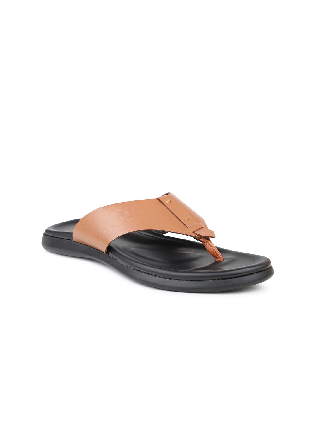 

ATESBER by Inc.5 Men Leather Comfort Sandals, Tan