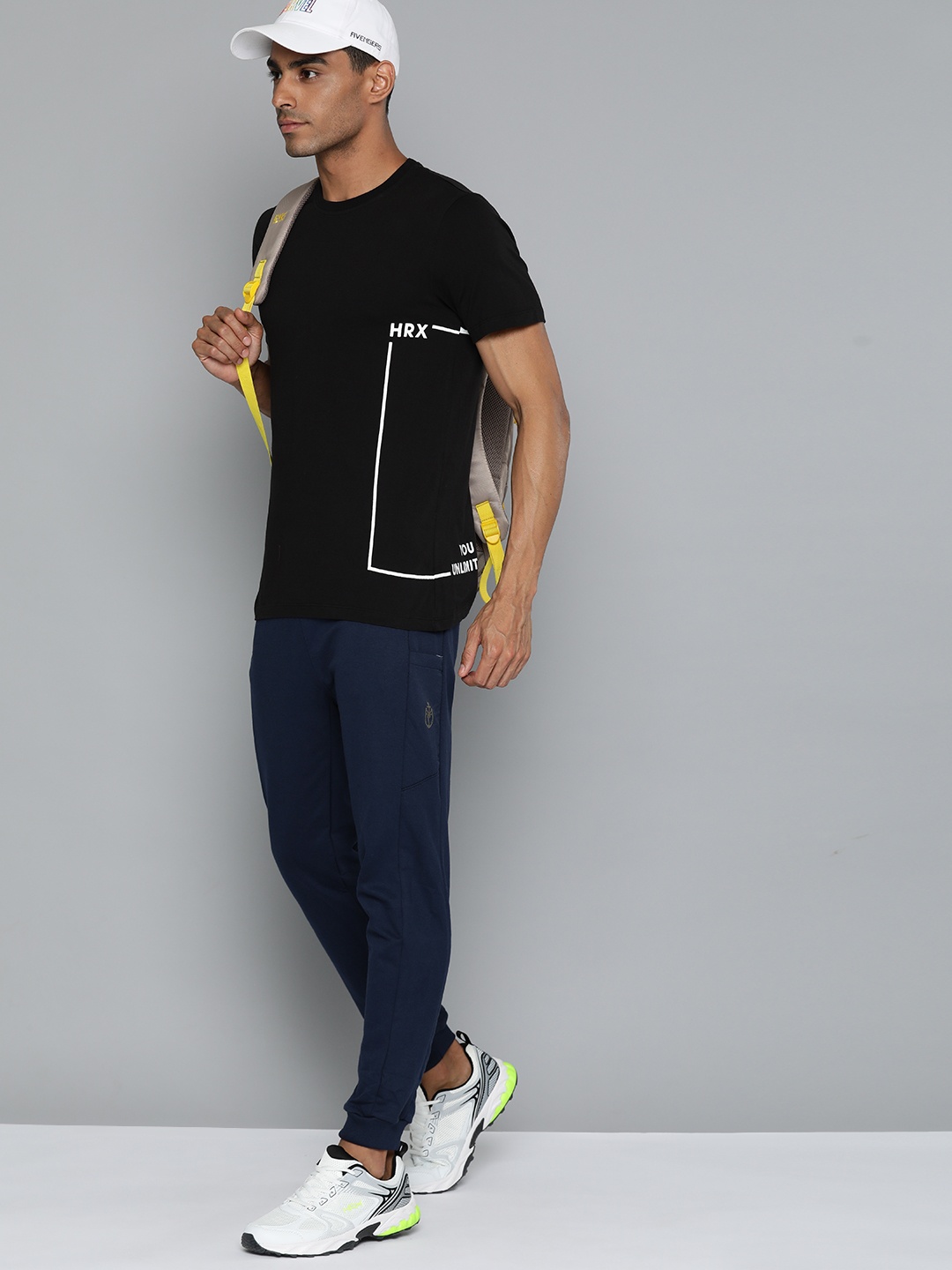

HRX by Hrithik Roshan Men Typography Printed Bio Finish T-shirt, Black
