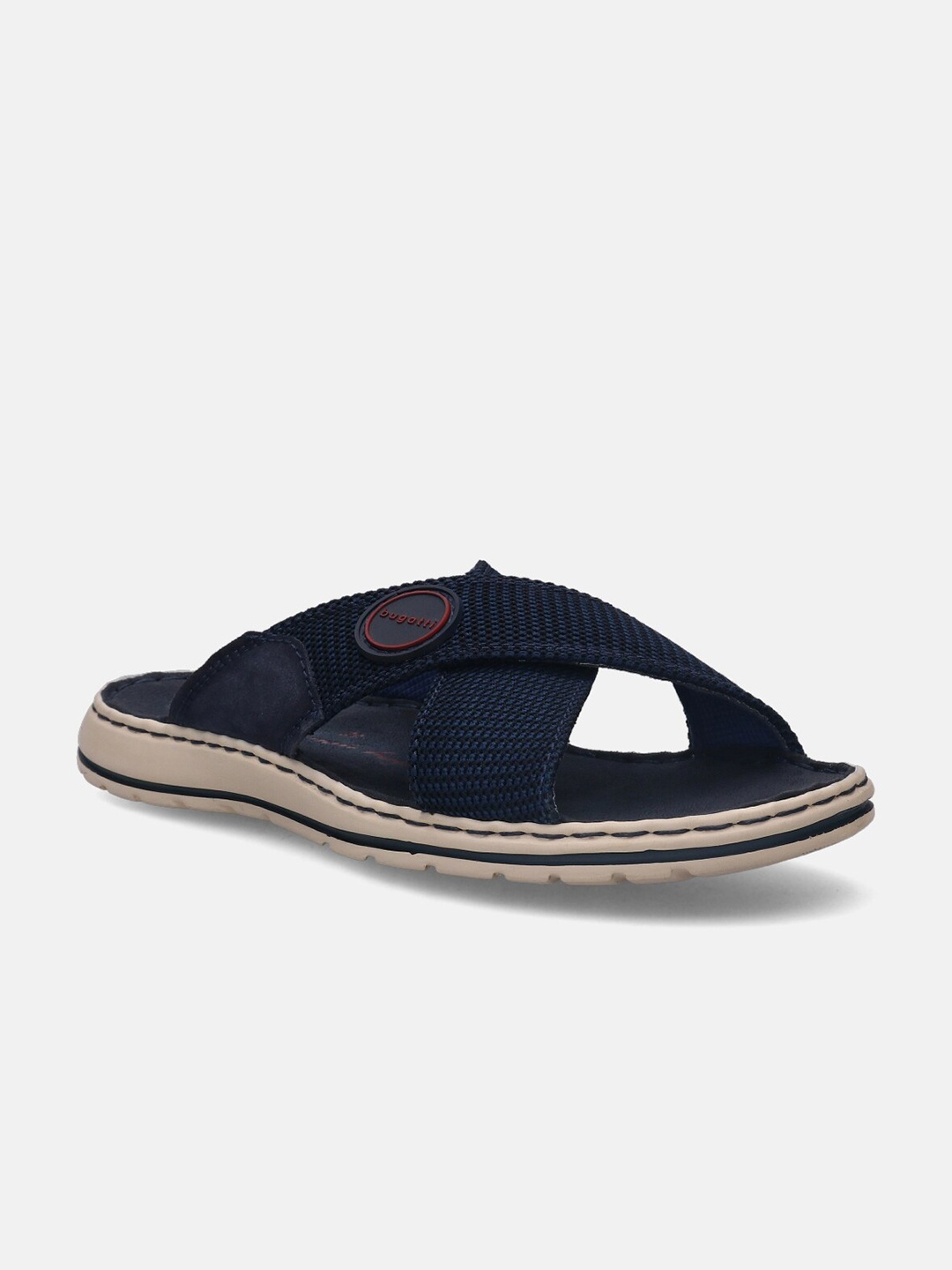 

Bugatti Men Altea Cross Strap Canvas Comfort Sandals, Navy blue