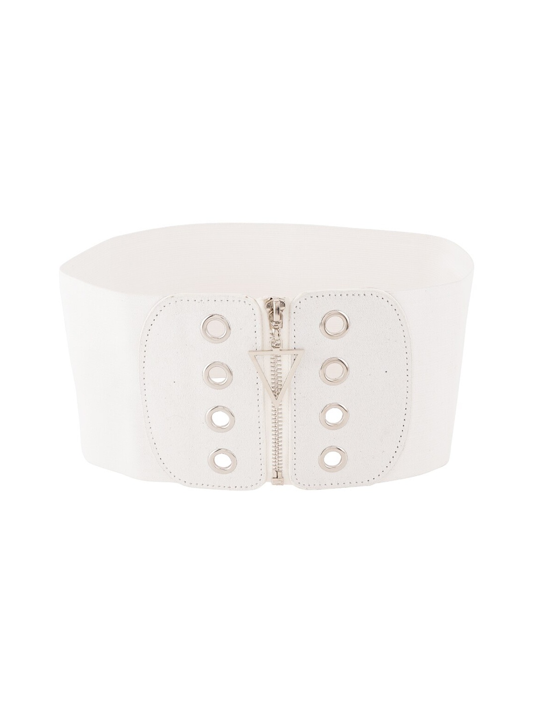 

Style Shoes Women Stretchable Belt, White