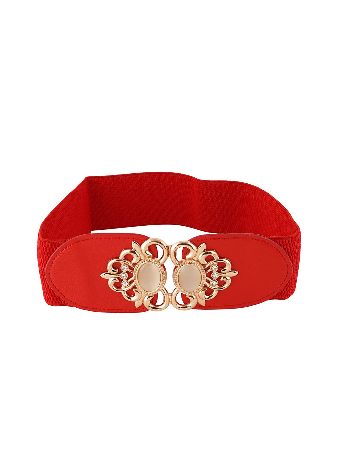 

Style Shoes Women Stretchable Belt, Red