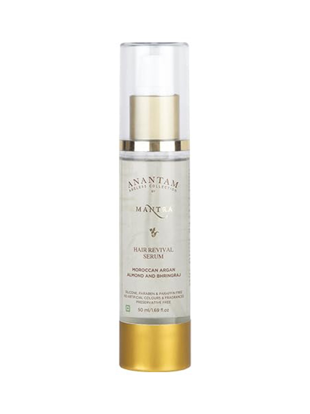 

Mantra Herbal Hair Revival Serum With Moroccan Argan Almond and Bhringraj 50ml, Black