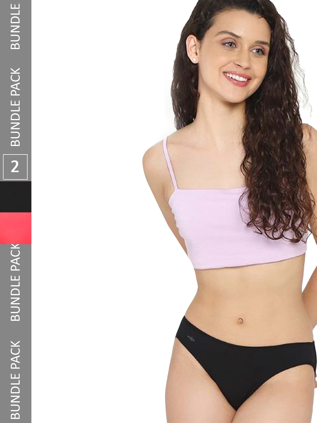 

MUSH Women Pack Of 2 Ultra Soft Anti Microbial Bikini Briefs 3000000144120, Red