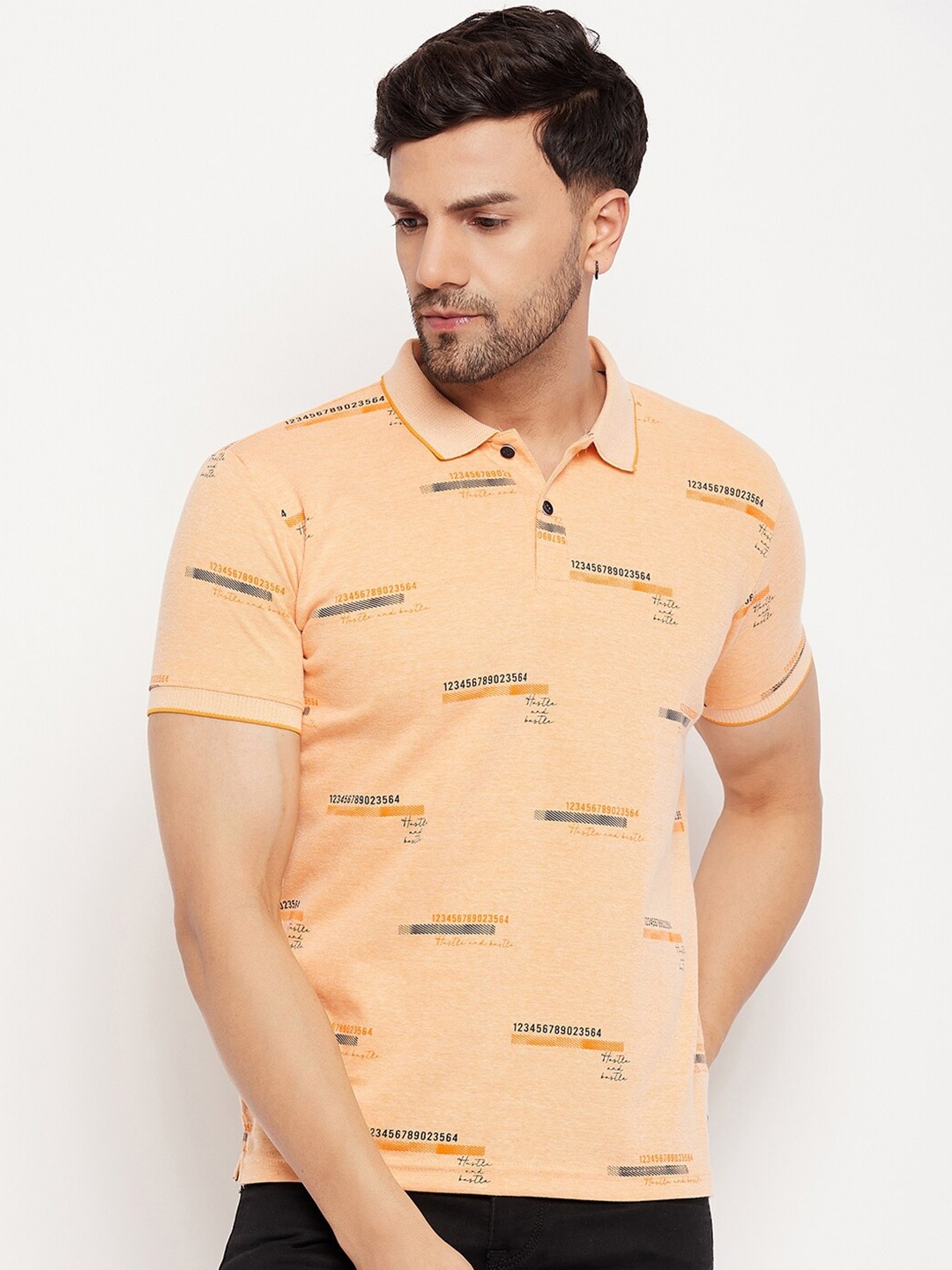 

Duke Typography Printed Polo Collar Slim Fit T-shirt, Yellow