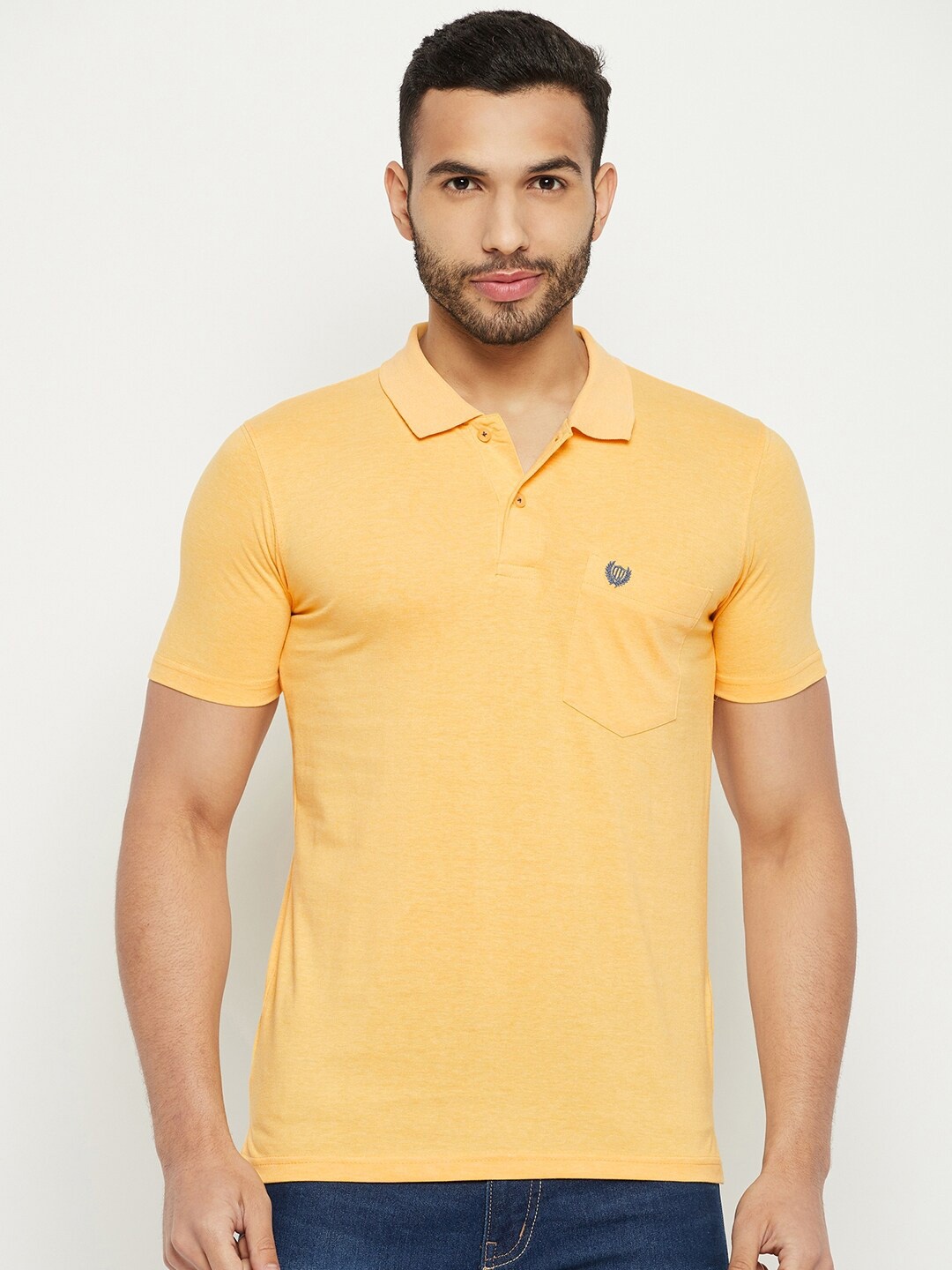 

Duke Polo Collar Short Sleeve Cotton T-shirt, Yellow