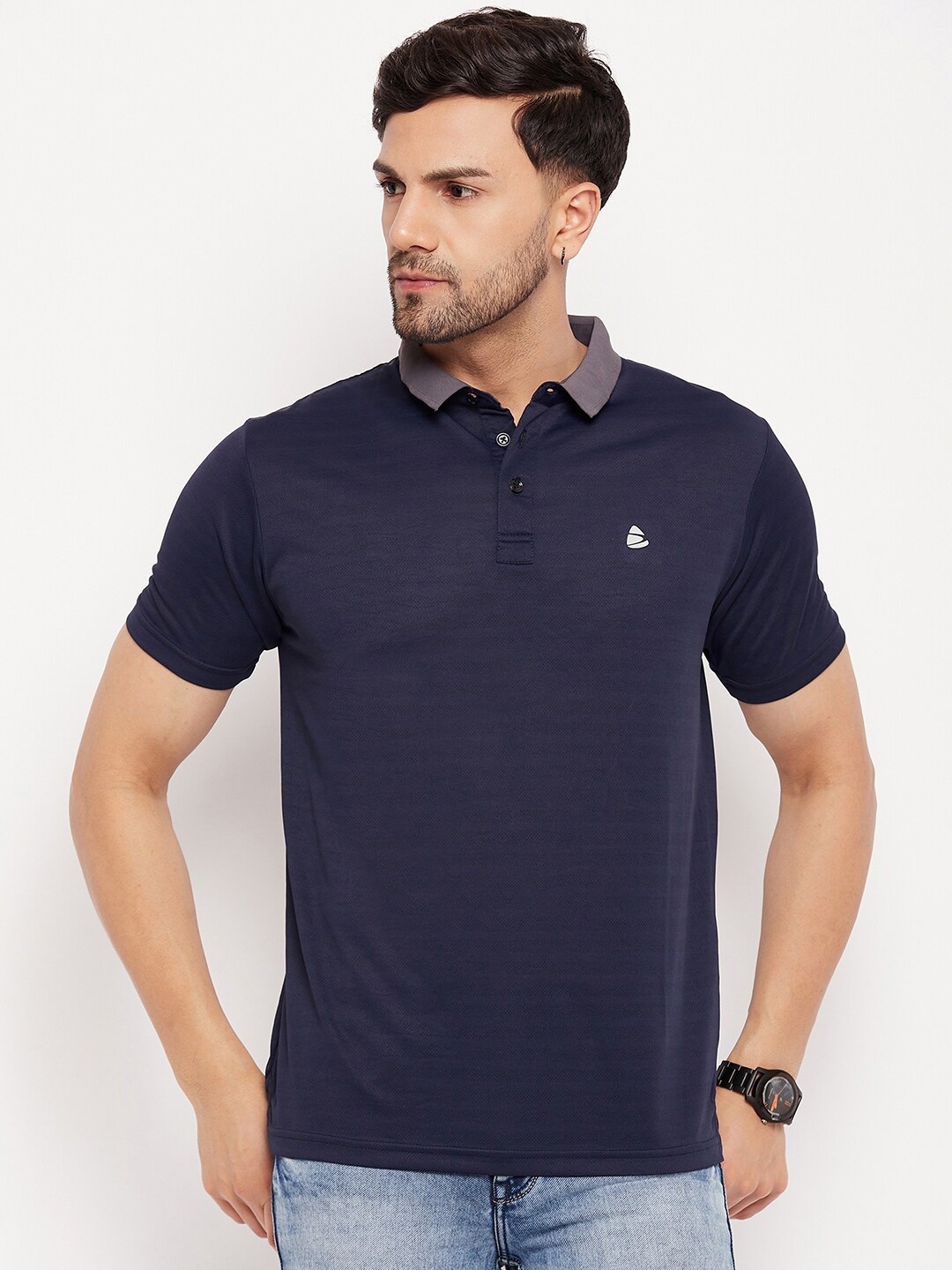 

Duke Polo Collar Short Sleeves Casual T-Shirt, Blue