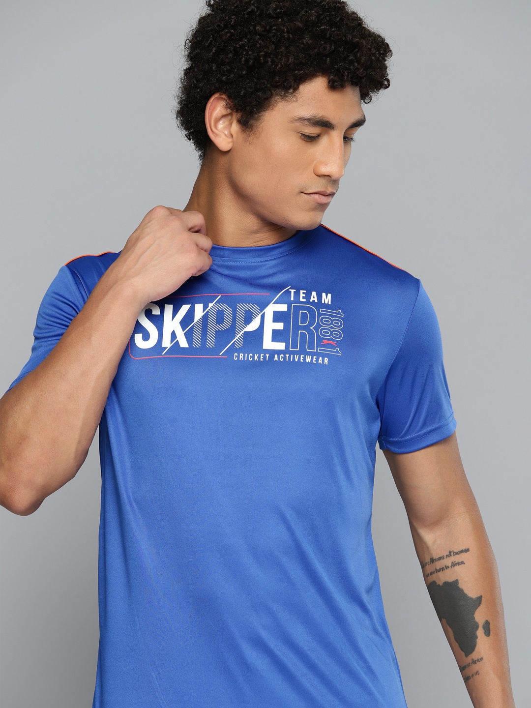 

Slazenger Men Typography Printed T-shirt, Blue