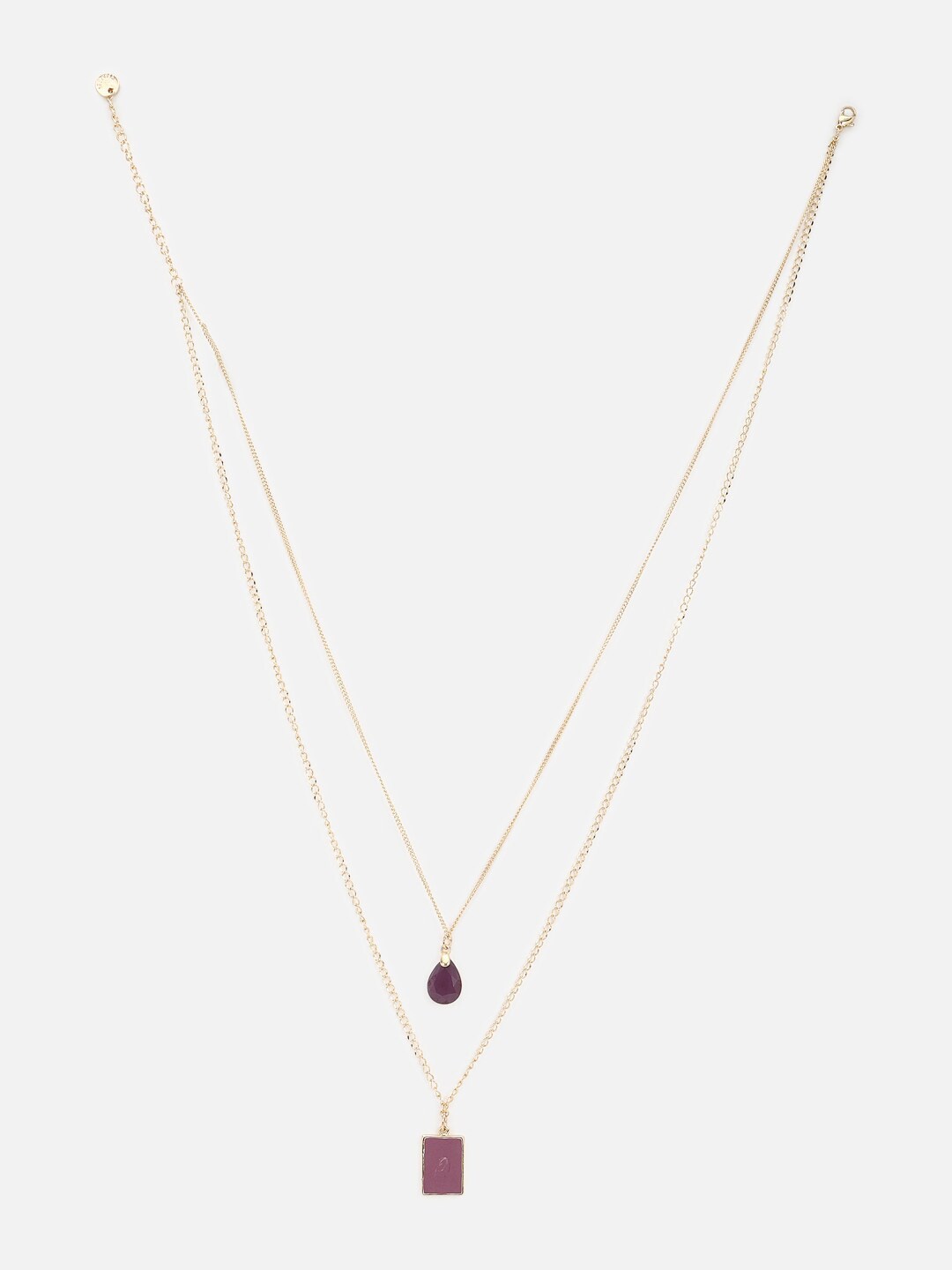 

FOREVER 21 Gold-Toned & Purple Layered Chain