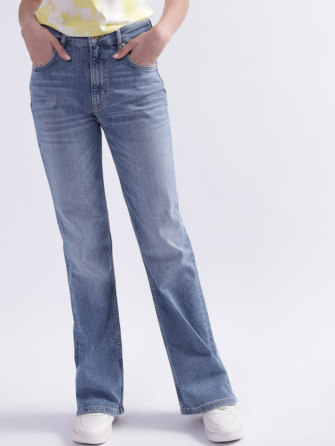 

GANT Women High-Rise Heavy Fade Jeans, Blue