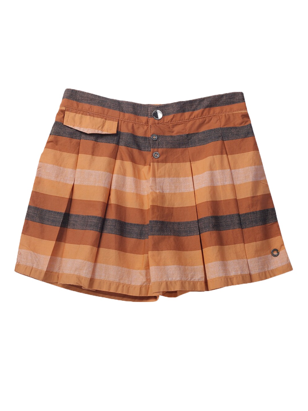 

Gini and Jony Infant Girls Pure Cotton Flared A-Line Mini Skort, Brown