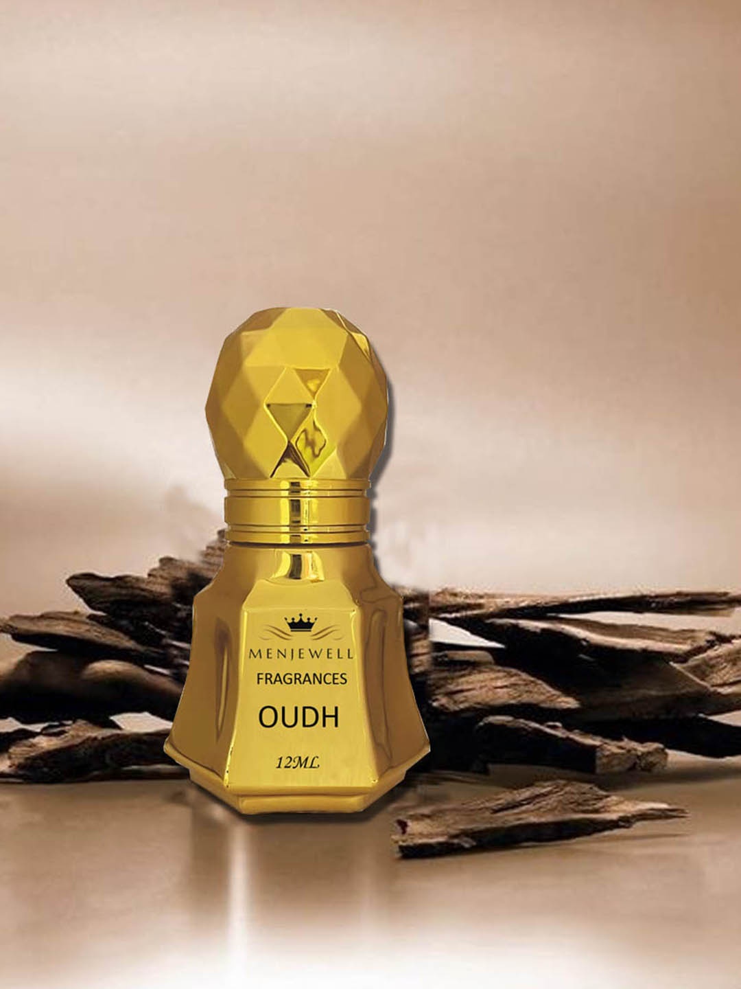 

Menjewell Oudh Attar Perfume - 12ml, Gold