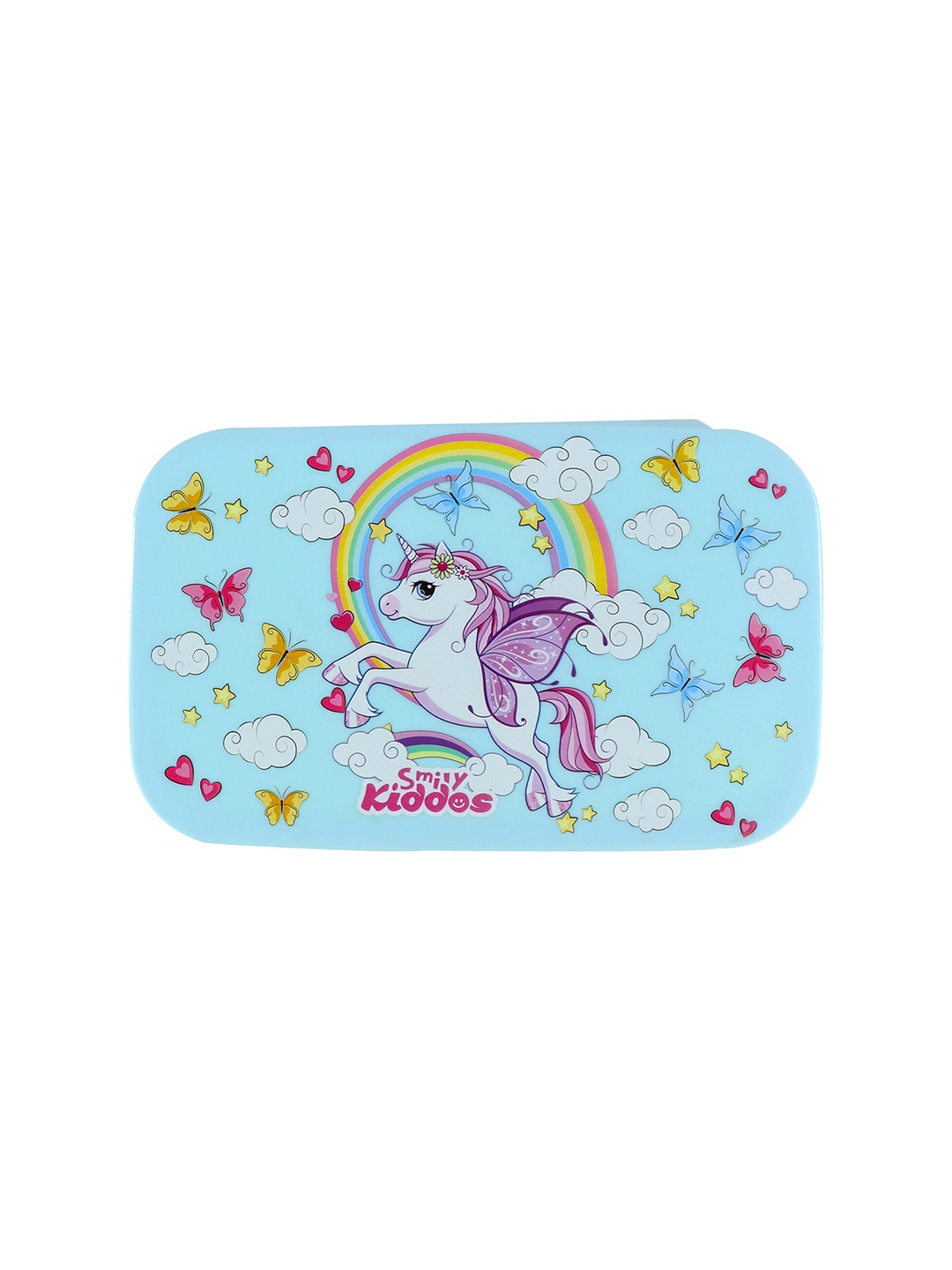 

Smily Kiddos Kids Blue & Pink Printed Stainless Steel Lunch Box