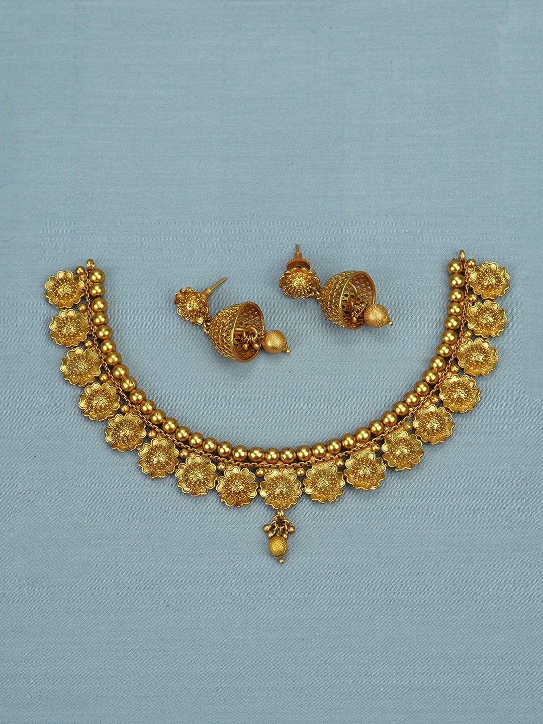 

Diksha collection Gold-Plated Jewellery Set