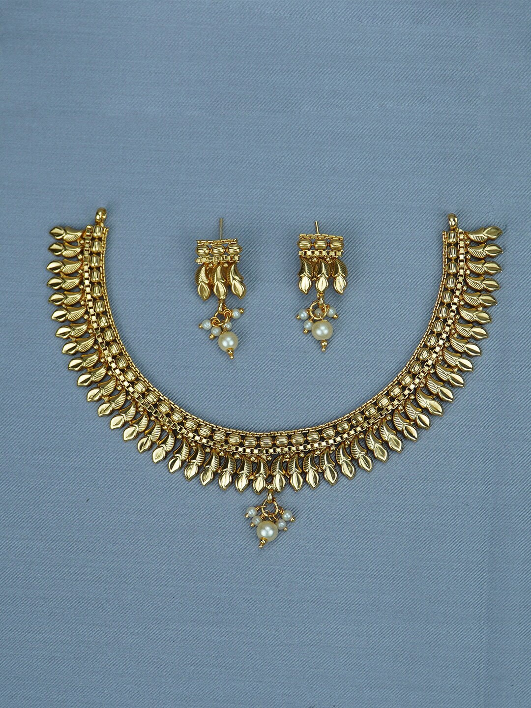 

Diksha collection Gold-Plated Beaded Jewellery Set