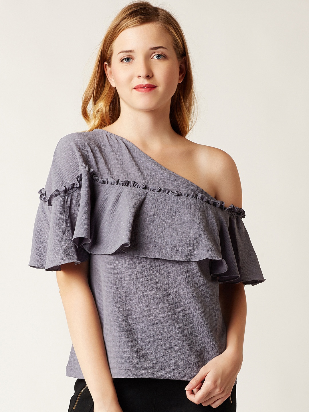 

Miss Chase Women Grey Solid Top