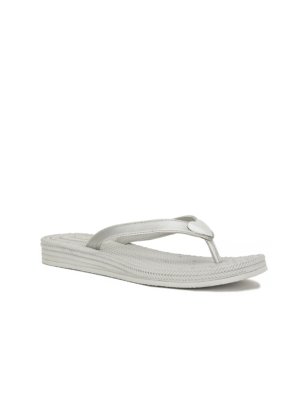 

Sunshine by Bata Women Silver-Toned Thong Flip-Flops