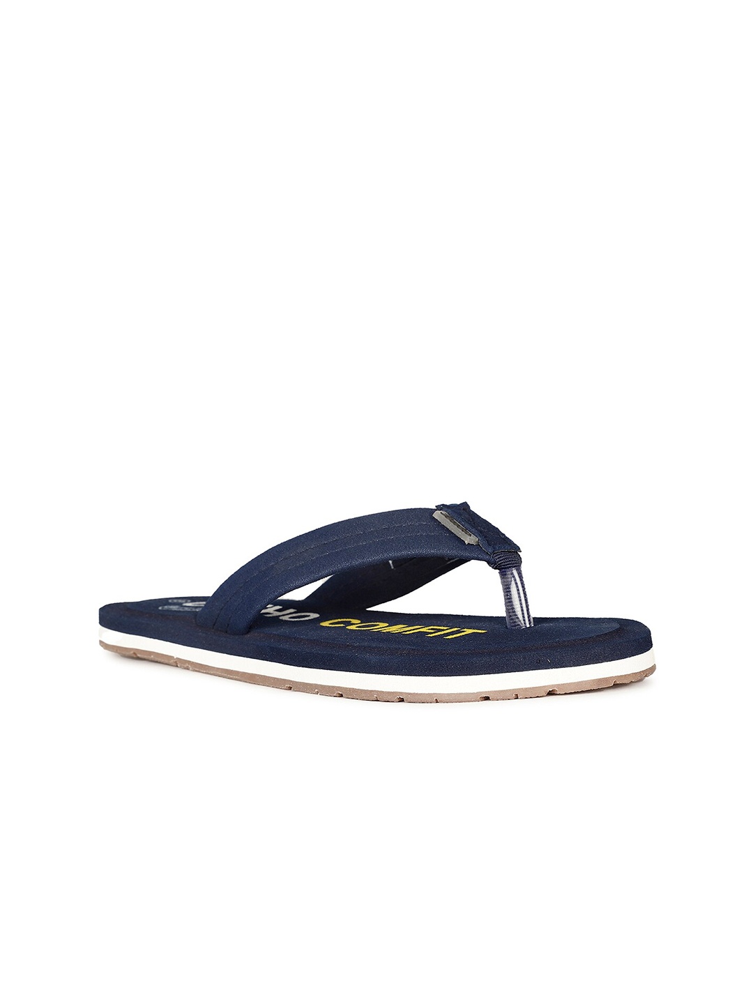 

Sunshine by Bata Women Navy Blue & White Printed Rubber Thong Flip-Flops