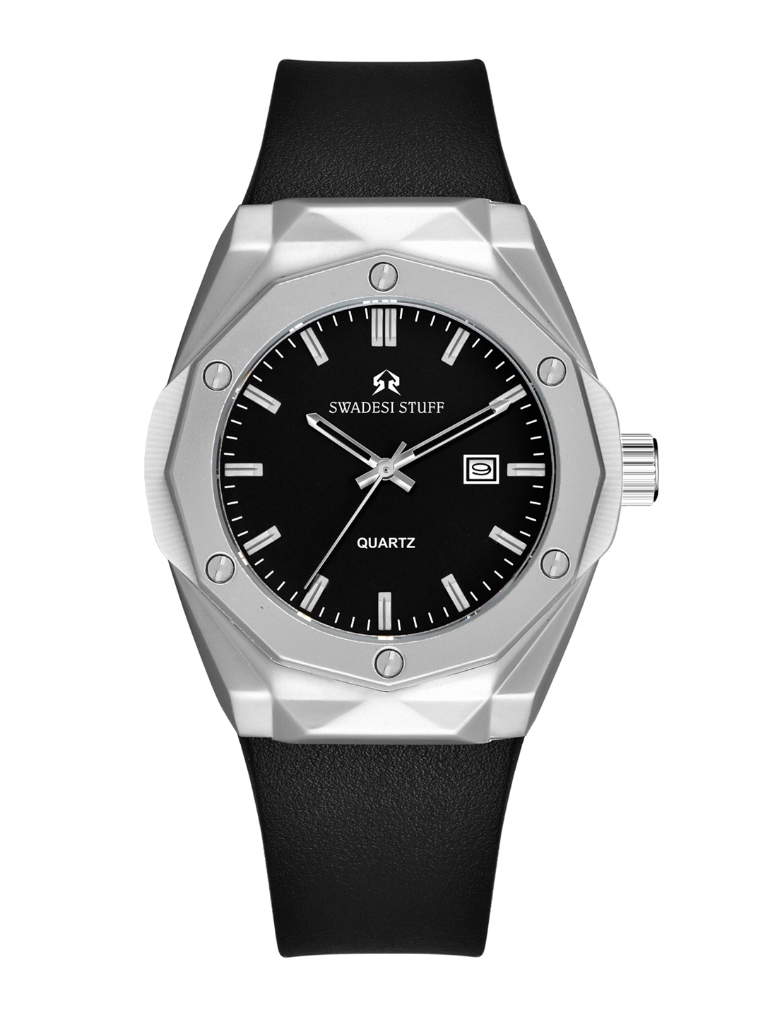 

SWADESI STUFF Men Analogue Watch HUB002, Black
