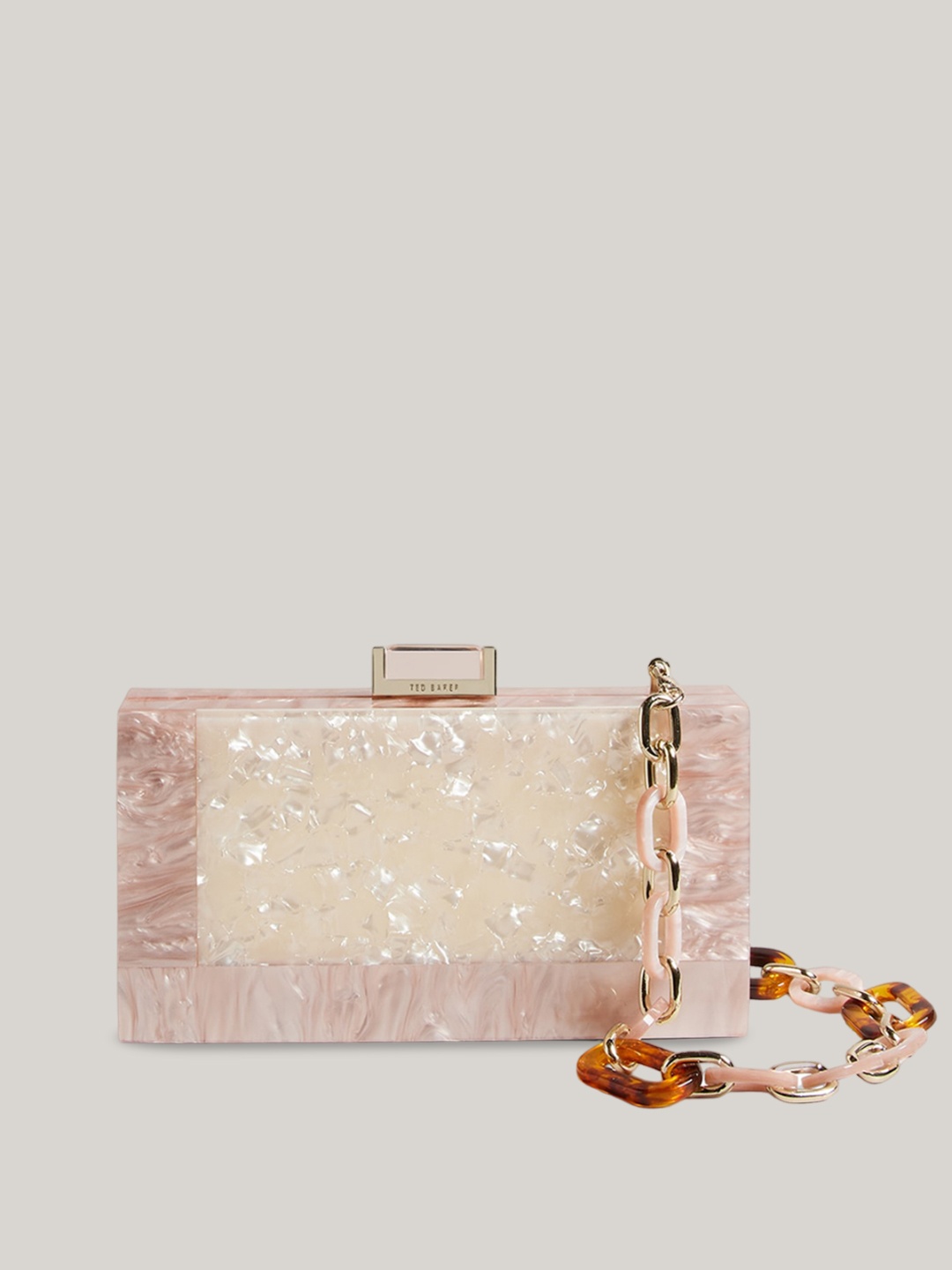 

Ted Baker Embellished Structured Shoulder Bag, Beige