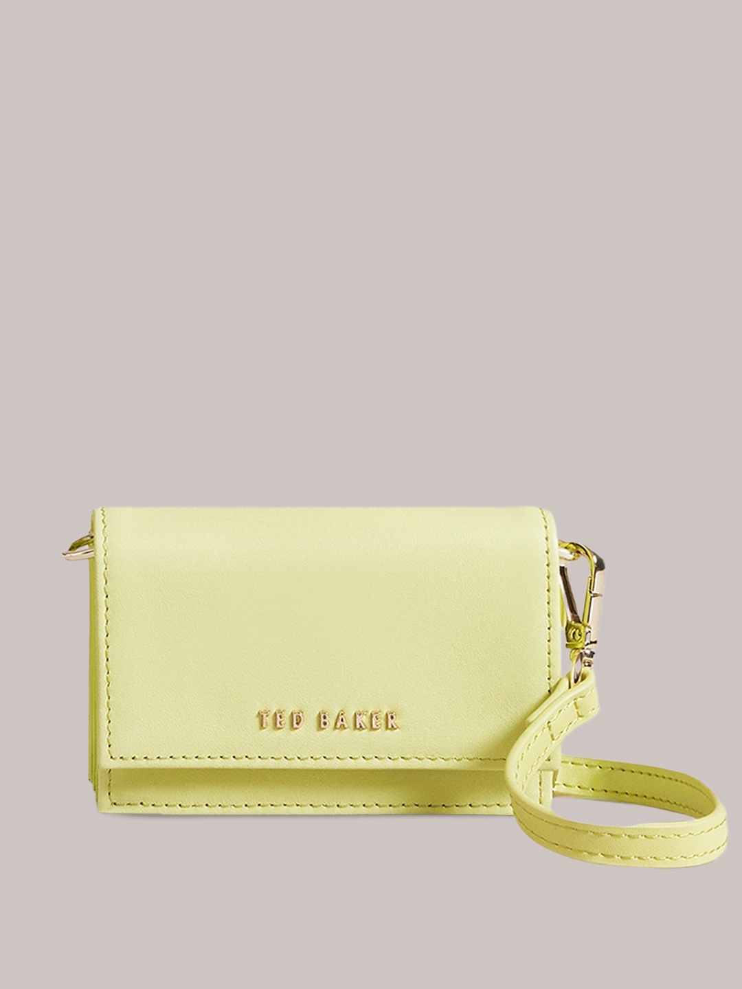 

Ted Baker Textured Leather Structured Sling Bag, Yellow